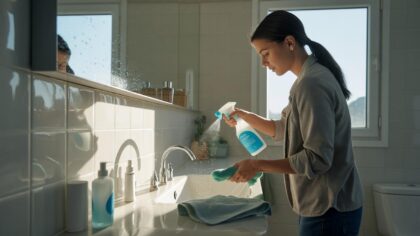 De wekelijkse routine die de badkamer langer schoon houdt