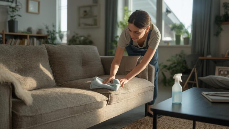 Hoe reinig je een stoffen bank zonder deze te beschadigen?