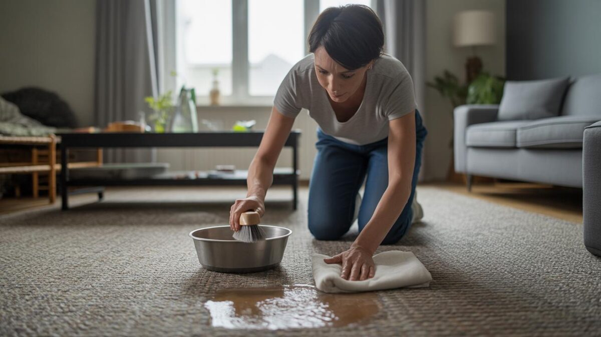 Hoe reinig je een tapijt zonder stoomreiniger?