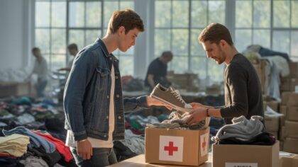 Duitse influencer volgt zijn schoenen die aan het Rode Kruis zijn gedoneerd: het experiment zorgt voor opschudding