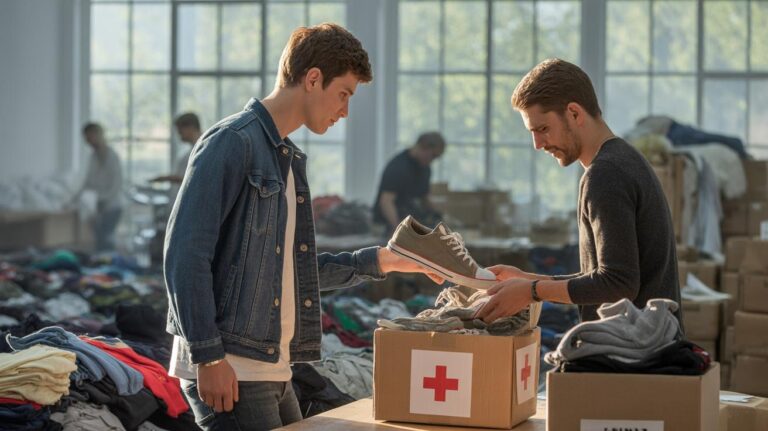 Duitse influencer volgt zijn schoenen die aan het Rode Kruis zijn gedoneerd: het experiment zorgt voor opschudding