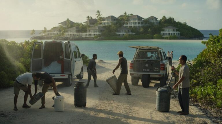 Jeff Bezos en andere miljardairs wonen op een eiland zonder septic tank: ze overwegen hun afval naar hun buren te sturen zonder te betalen